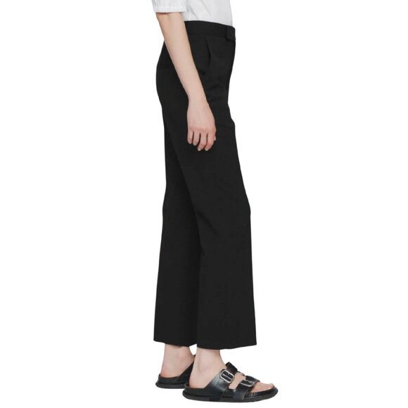 350. MARIA MCMANUS High Waisted Crop Trouser Black Wool $690 NWT Sz 4 - Picture 2 of 4